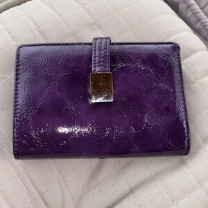 Wilsons Purple Patent Leather Wallet